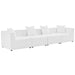 Saybrook Outdoor Patio Upholstered 4-Piece Sectional Sofa by Modway - view 22