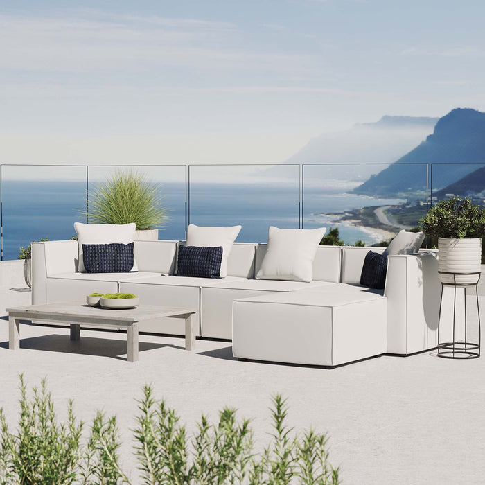 Saybrook Outdoor Patio Upholstered 5-Piece Sectional Sofa by Modway - view 25
