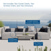 Saybrook Outdoor Patio Upholstered 6-Piece Sectional Sofa by Modway - side view
