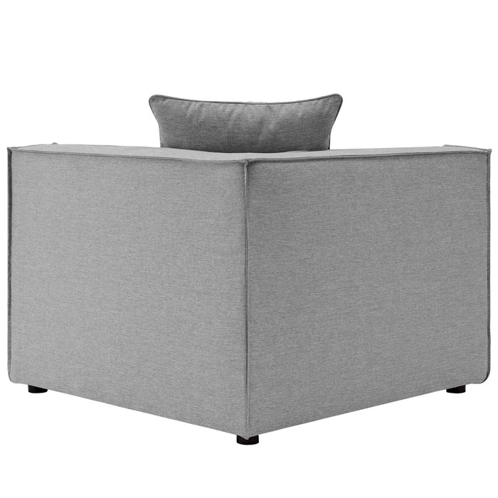 Saybrook Outdoor Patio Upholstered 6-Piece Sectional Sofa by Modway - top view