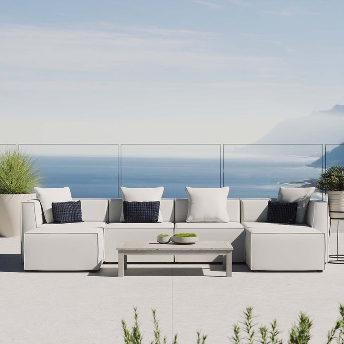 Saybrook Outdoor Patio Upholstered 6-Piece Sectional Sofa by Modway - view 25
