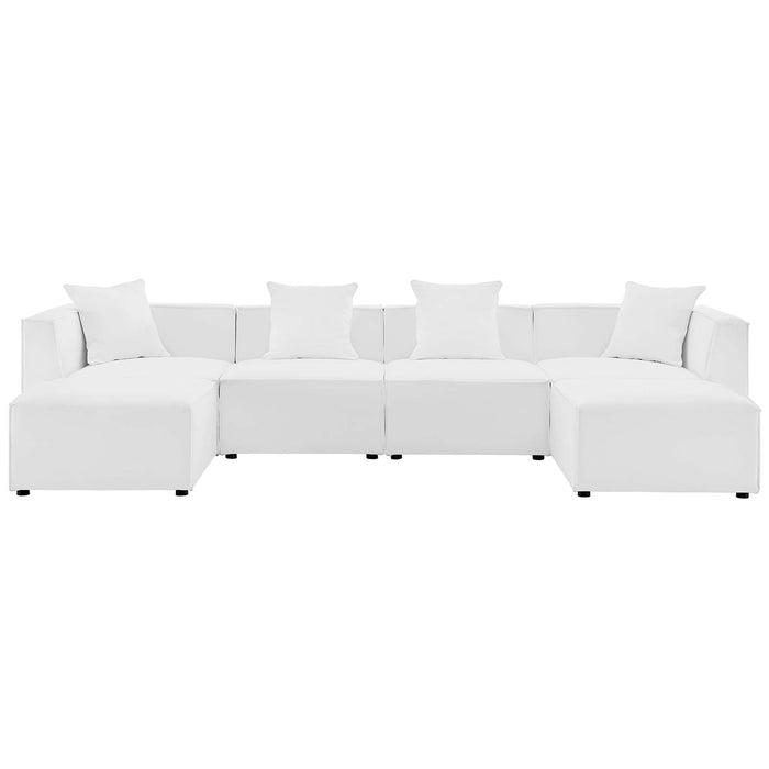 Saybrook Outdoor Patio Upholstered 6-Piece Sectional Sofa by Modway - view 26