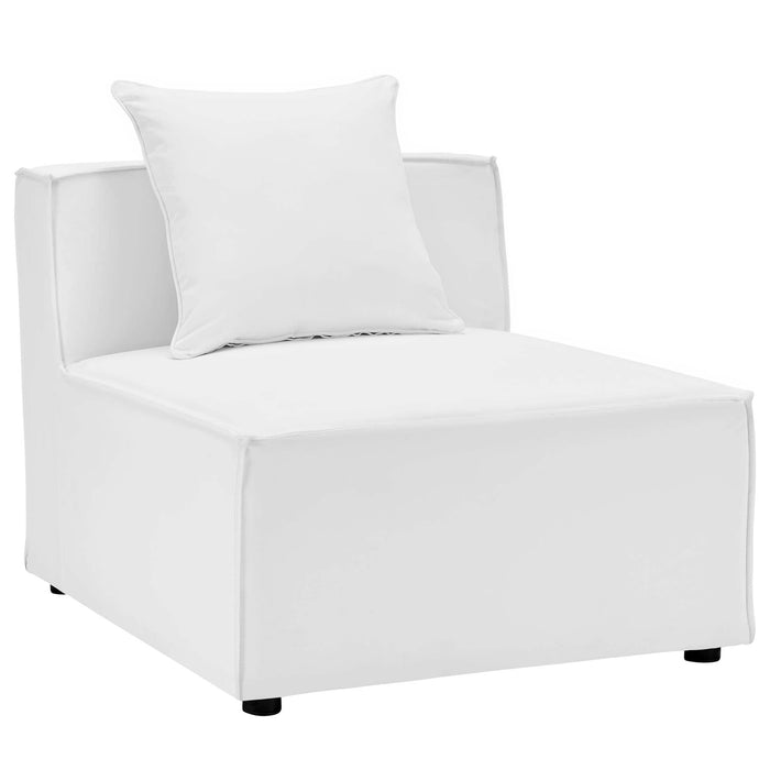 Saybrook Outdoor Patio Upholstered 6-Piece Sectional Sofa by Modway - view 29