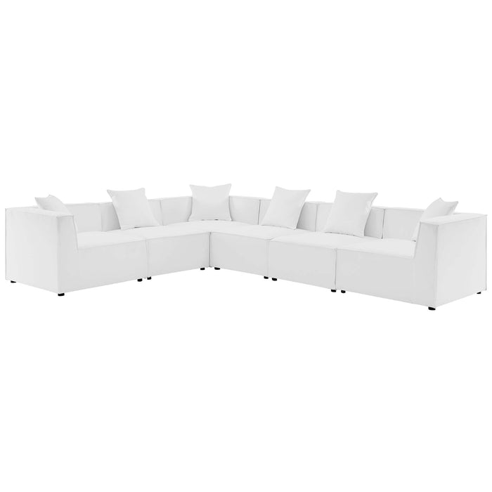 Saybrook Outdoor Patio Upholstered 6-Piece Sectional Sofa by Modway - view 24