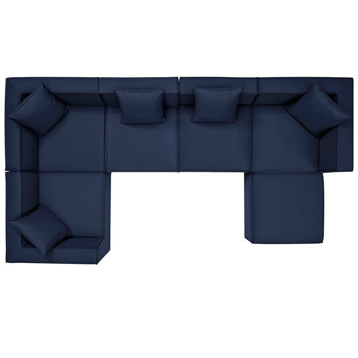 Saybrook Outdoor Patio Upholstered 6-Piece Sectional Sofa by Modway - view 25