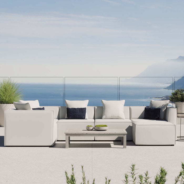 Saybrook Outdoor Patio Upholstered 6-Piece Sectional Sofa by Modway - view 27