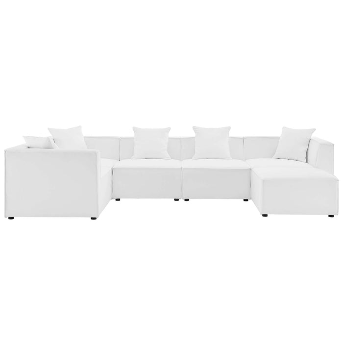 Saybrook Outdoor Patio Upholstered 6-Piece Sectional Sofa by Modway - view 28