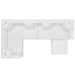 Saybrook Outdoor Patio Upholstered 6-Piece Sectional Sofa outdoor patio sectional angle view
