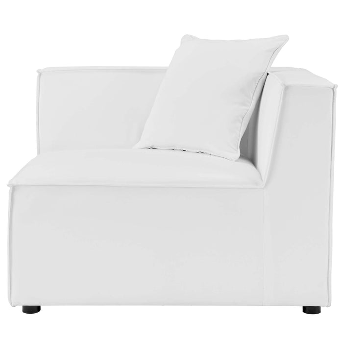 Saybrook Outdoor Patio Upholstered 6-Piece Sectional Sofa outdoor patio sectional seating detail
