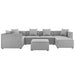 Saybrook Outdoor Patio Upholstered 7-Piece Sectional Sofa by Modway - angle view