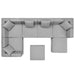 Saybrook Outdoor Patio Upholstered 7-Piece Sectional Sofa by Modway - control panel detail