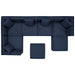 Saybrook Outdoor Patio Upholstered 7-Piece Sectional Sofa by Modway - view 25