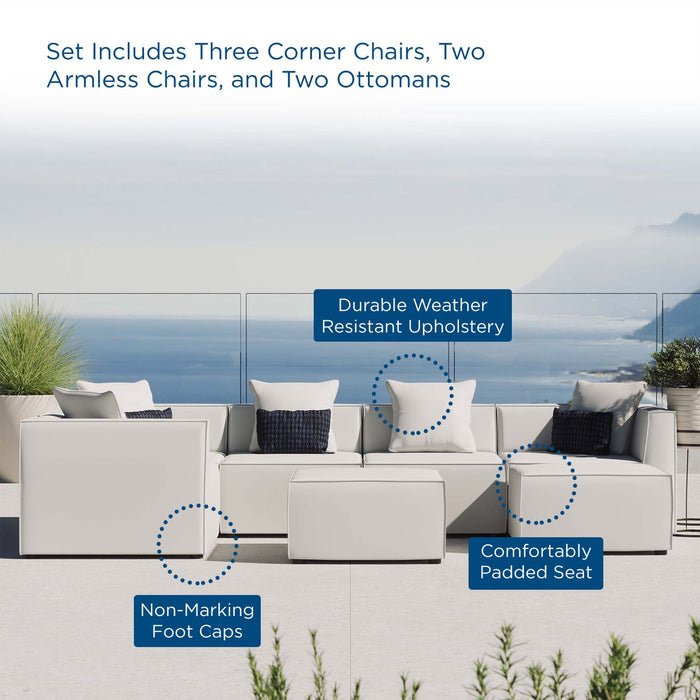 Saybrook Outdoor Patio Upholstered 7-Piece Sectional Sofa by Modway - view 29