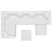 Saybrook Outdoor Patio Upholstered 7-Piece Sectional Sofa outdoor patio sectional angle view