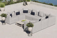 Saybrook Outdoor Patio Upholstered 8-Piece Sectional Sofa by Modway - front view