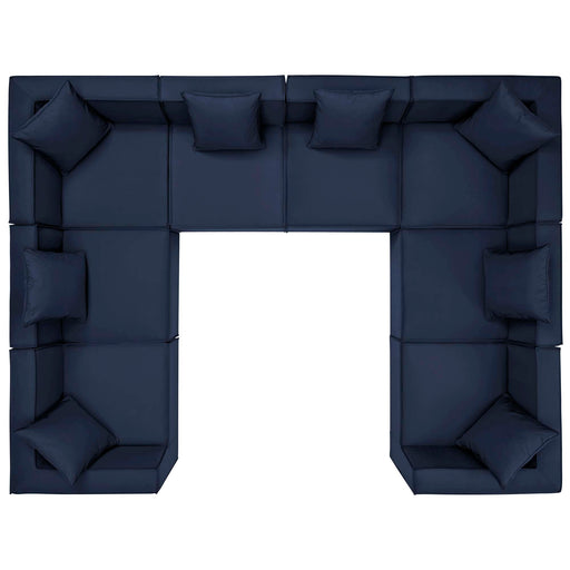 Saybrook Outdoor Patio Upholstered 8-Piece Sectional Sofa by Modway - control panel detail