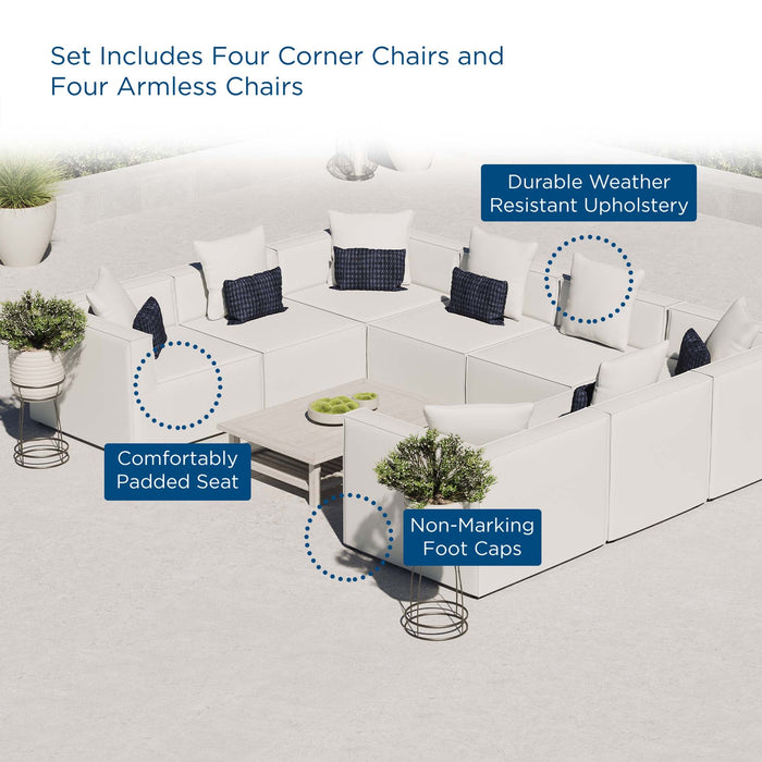 Saybrook Outdoor Patio Upholstered 8-Piece Sectional Sofa by Modway - view 23