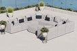 Saybrook Outdoor Patio Upholstered 10-Piece Sectional Sofa by Modway - front view
