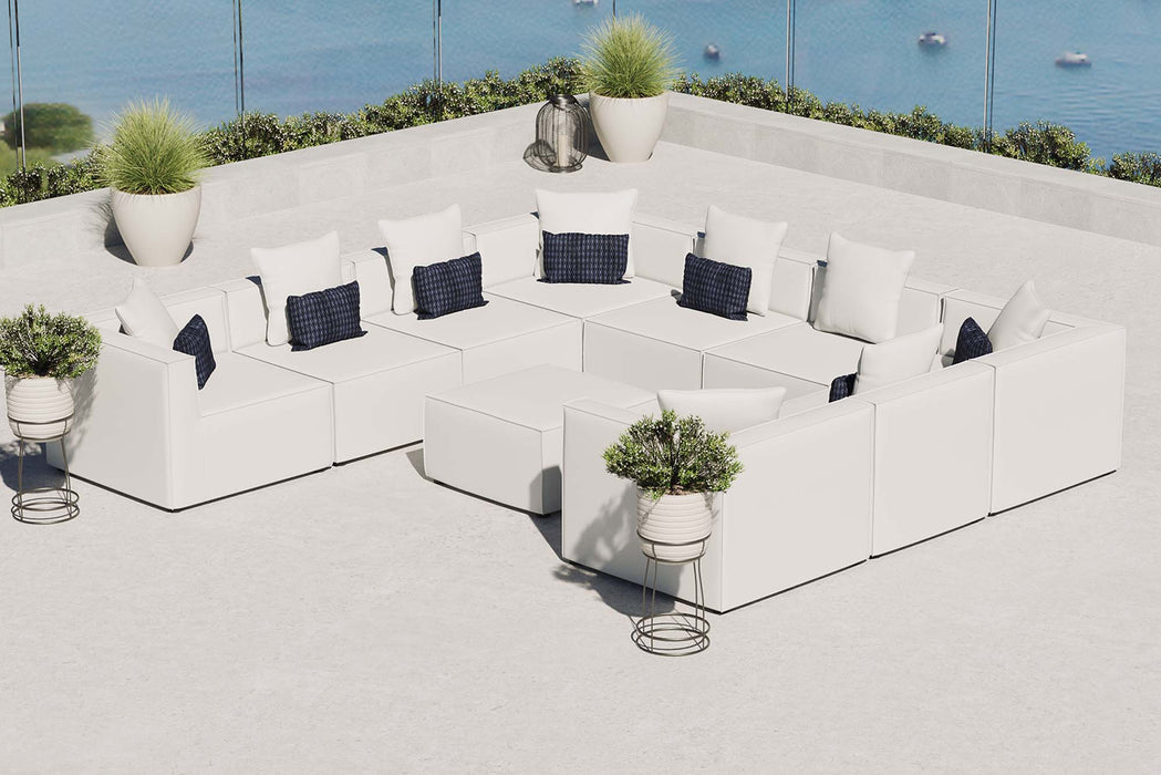 Saybrook Outdoor Patio Upholstered 10-Piece Sectional Sofa by Modway - view 25