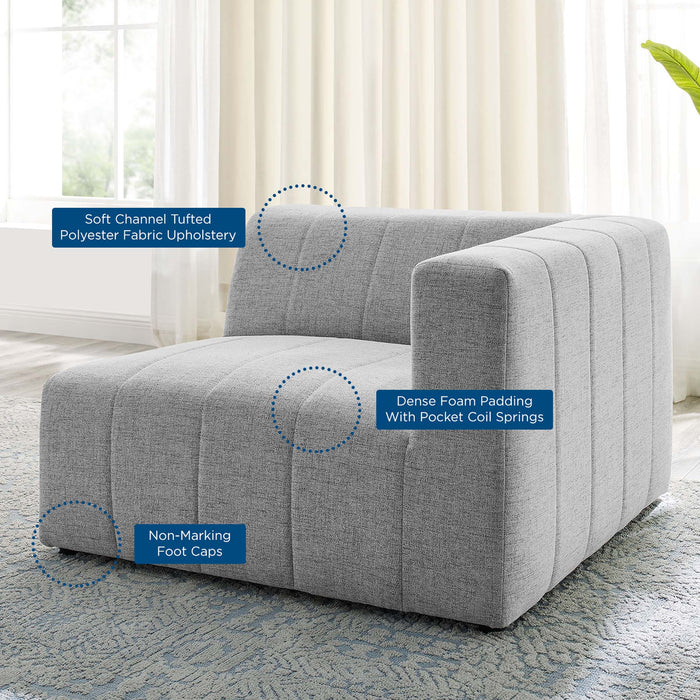Bartlett Upholstered Fabric Right-Arm Chair - view 9