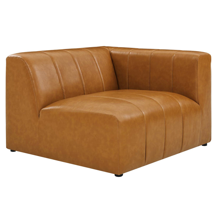 Bartlett Vegan Leather Right-Arm Chair - alternate angle view