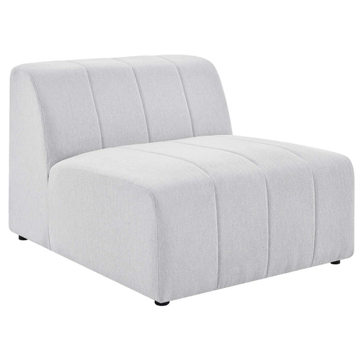Bartlett Upholstered Fabric Armless Chair - alternate angle view