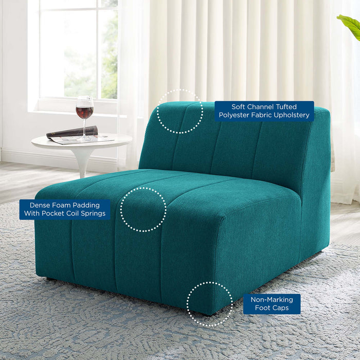 Bartlett Upholstered Fabric Armless Chair - view 20