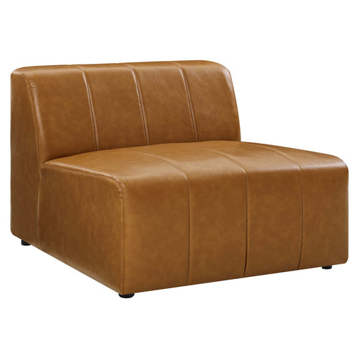 Bartlett Vegan Leather Armless Chair - alternate angle view