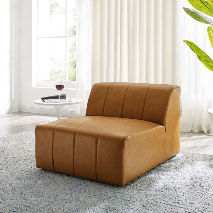 Bartlett Vegan Leather Armless Chair - Modway \living\sectionals