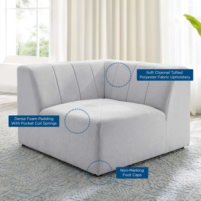Bartlett Upholstered Fabric Corner Chair - in lifestyle setting