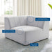 Bartlett Upholstered Fabric Corner Chair - in lifestyle setting