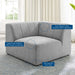 Bartlett Upholstered Fabric Corner Chair - view 11