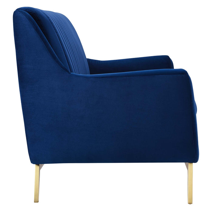 Winsome Channel Tufted Performance Velvet Sofa - view 5