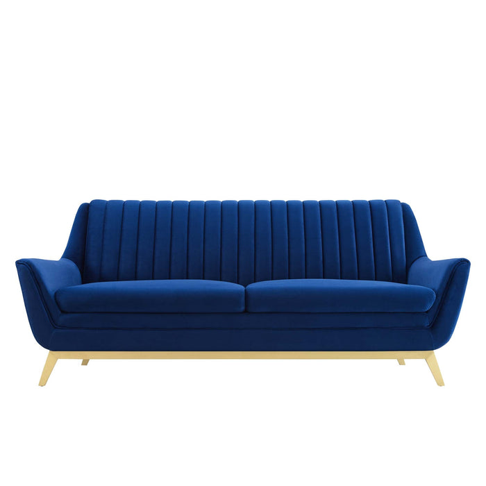 Winsome Channel Tufted Performance Velvet Sofa - view 7