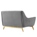 Winsome Channel Tufted Performance Velvet Loveseat - view 6