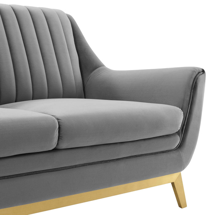 Winsome Channel Tufted Performance Velvet Loveseat - view 8