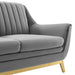Winsome Channel Tufted Performance Velvet Loveseat - view 8