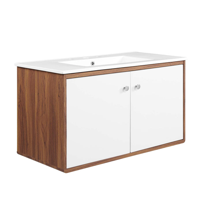 Transmit Wall-Mount Bathroom Vanity Basin Included