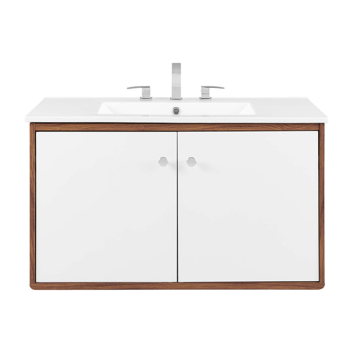 Transmit Wall-Mount Bathroom Vanity Basin Included