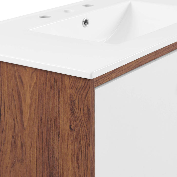 Transmit Wall-Mount Bathroom Vanity Basin Included