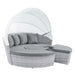 Scottsdale Canopy Outdoor Patio Daybed - alternate angle view
