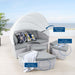 Scottsdale Canopy Outdoor Patio Daybed - in lifestyle setting