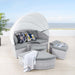 Scottsdale Canopy Outdoor Patio Daybed - Modway \outdoor\chaise lounges