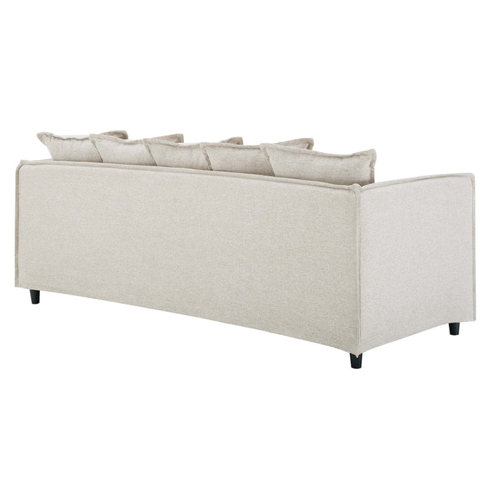 Avalon Slipcover Fabric Sofa Beige