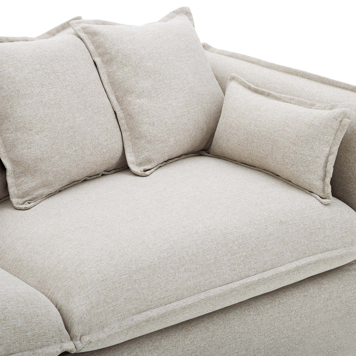 Avalon Slipcover Fabric Sofa Beige