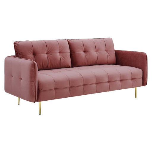 Cameron Tufted Performance Velvet Sofa - alternate angle view