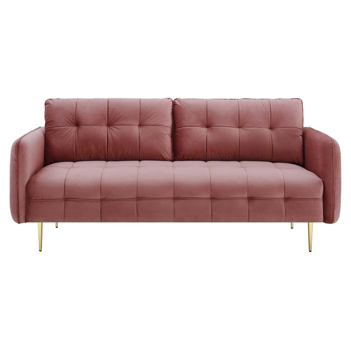Cameron Tufted Performance Velvet Sofa - view 8