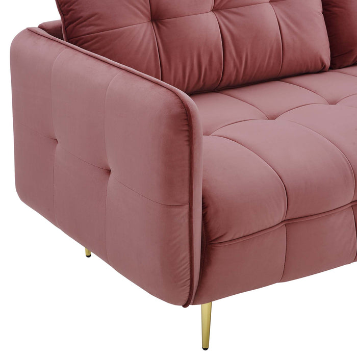 Cameron Tufted Performance Velvet Sofa - view 9