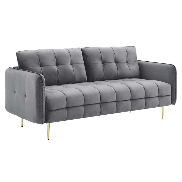 Cameron Tufted Performance Velvet Sofa - view 13