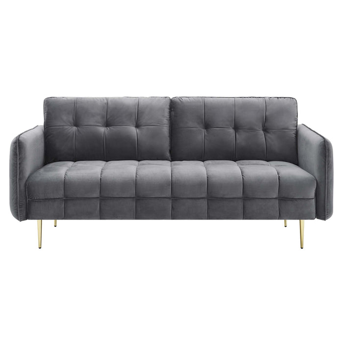 Cameron Tufted Performance Velvet Sofa - view 19